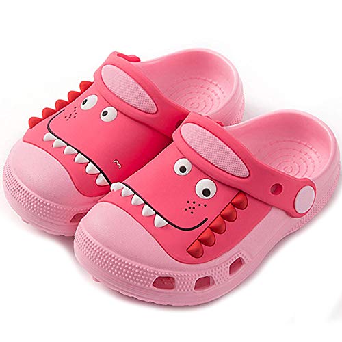 Kinder Clogs Pantoletten Jungen Mädchen Dinosaurier Leicht Sommer Gartenschuhe Bequeme Atmungsaktiv Sandale rutschfest Strand Hausschuhe von NEUSOP