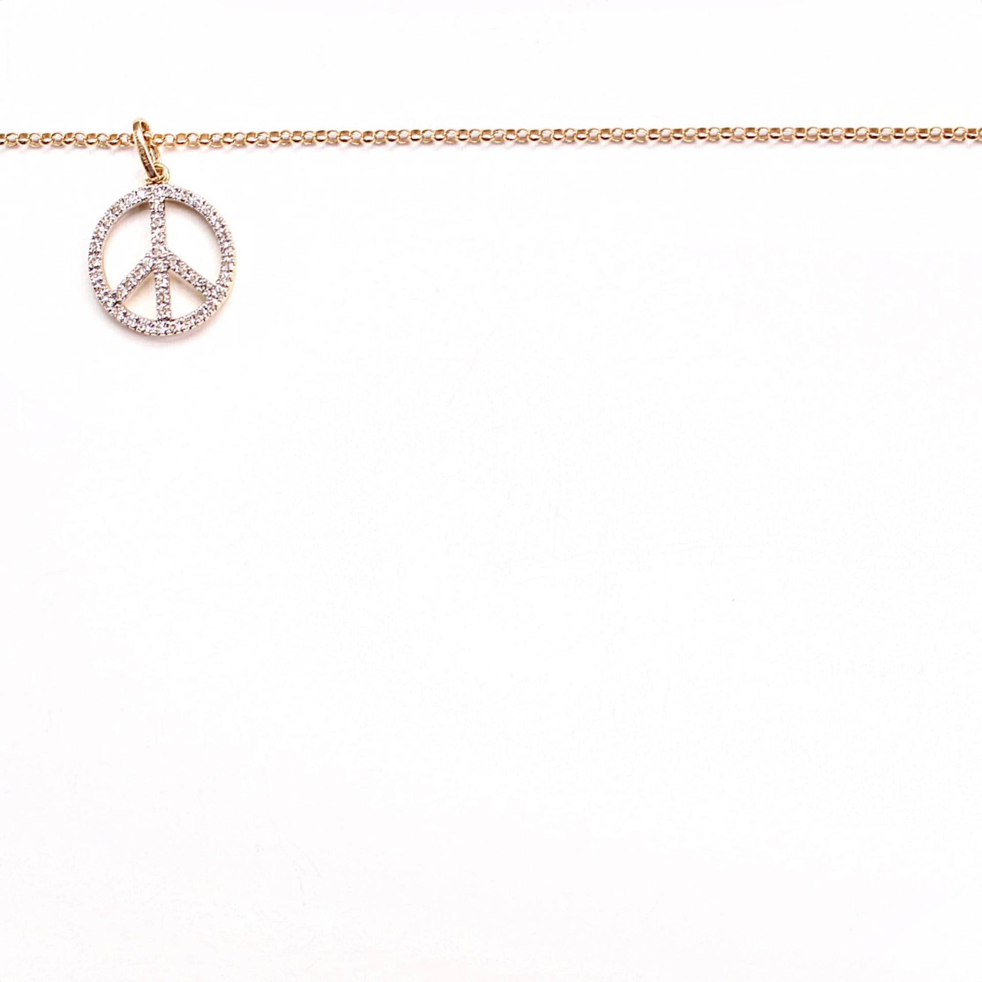 Peace Zeichen Diamant Halskette Peace Zeichen Diamant Halskette von NEUTRALSINC