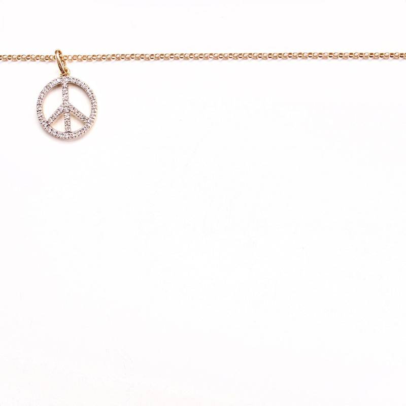 Peace Zeichen Diamant Halskette Peace Zeichen Diamant Halskette von NEUTRALSINC