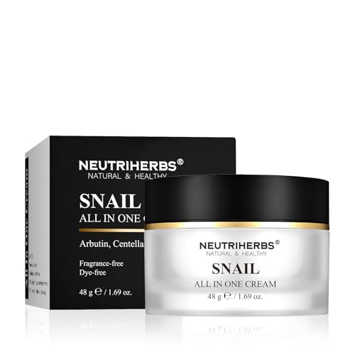 Anti Falten Schneckenschleim Creme, Snail Mucin Feuchtigkeitscreme Gesicht-48G, All-In-One Snail Cream Gesichtscreme Männer Damen, Reparatur Antioxidans Tagescreme mit Centella Asiatica | Glutathion Anti Falten Schneckenschleim Creme, Snail Mucin Feuchtigkeitscreme Gesicht-48G, All-In-One Snail Cream Gesichtscreme Männer Damen, Reparatur Antioxidans Tagescreme mit Centella Asiatica | Glutathion von NEUTRIHERBS