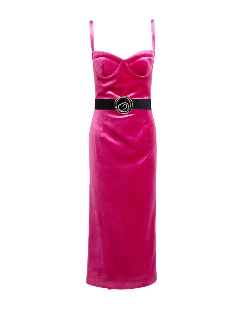 NEW ARRIVALS Midi-kleid Damen Fuchsia von NEW ARRIVALS