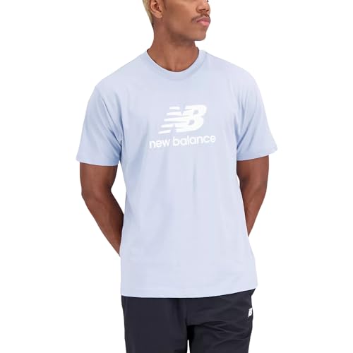 New Balance NB Essentials Stacked Logo T-Shirt - L von NEW BALANCE