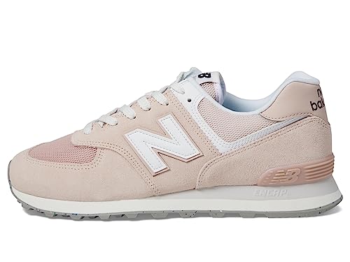 New Balance Unisex 574 V2 Familiar Ground Sneaker, Pink/White, 9 US Men von NEW BALANCE