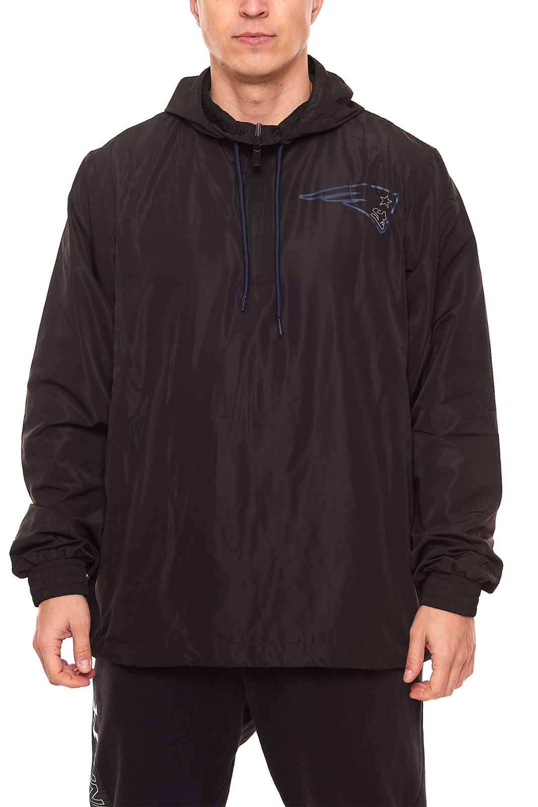 NEW ERA New England Patriots NFL Outline Logo Herren Windbreaker Sport-Jacke 12827127 Schwarz von NEW ERA