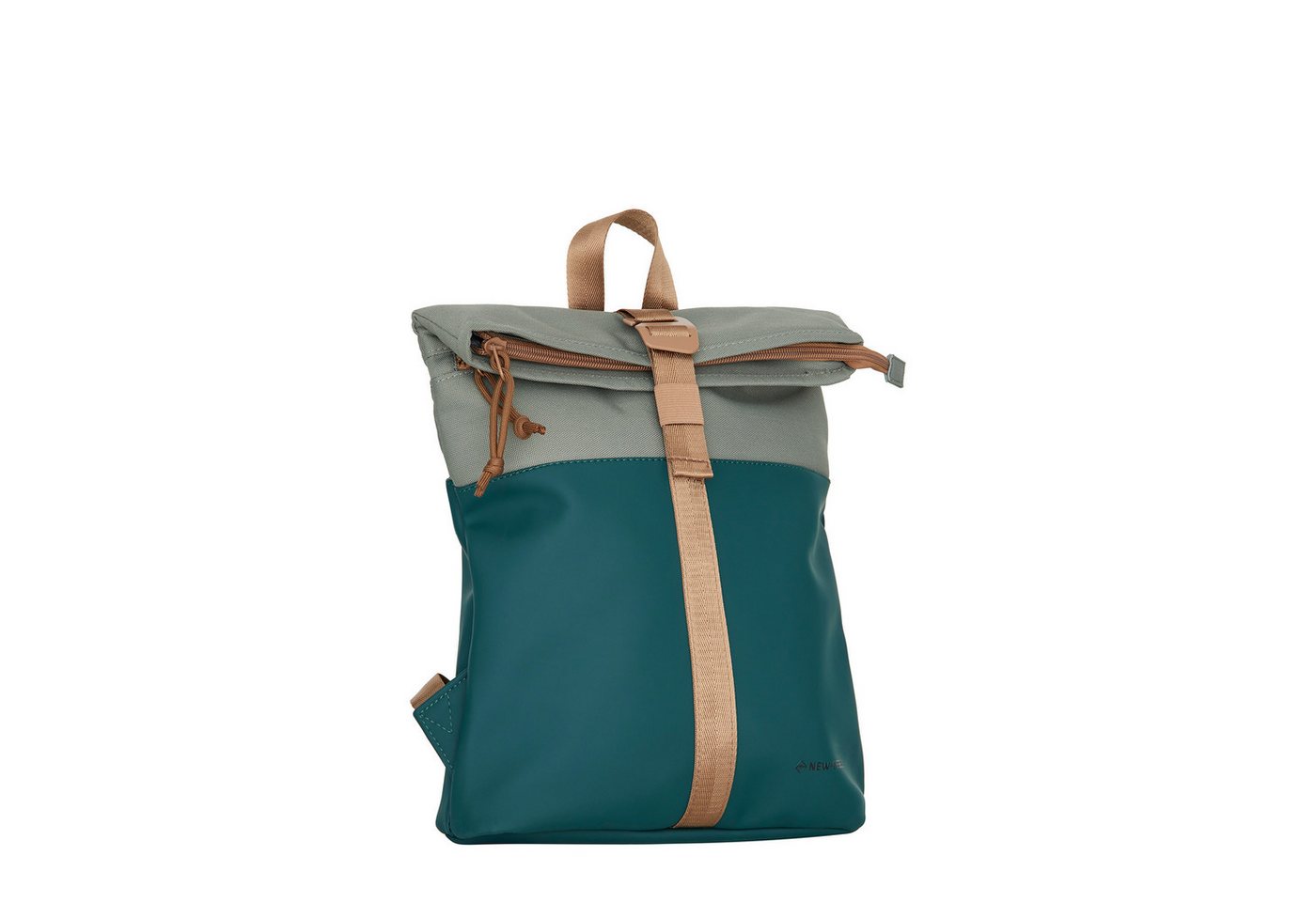 NEW REBELS Cityrucksack kleiner Roll Up RollTop Kurier Rucksack Ferron Los Angeles, wasserabweisendes Planenmaterial, petrol kupfer NEW REBELS Cityrucksack kleiner Roll Up RollTop Kurier Rucksack Ferron Los Angeles, wasserabweisendes Planenmaterial, petrol kupfer von NEW REBELS
