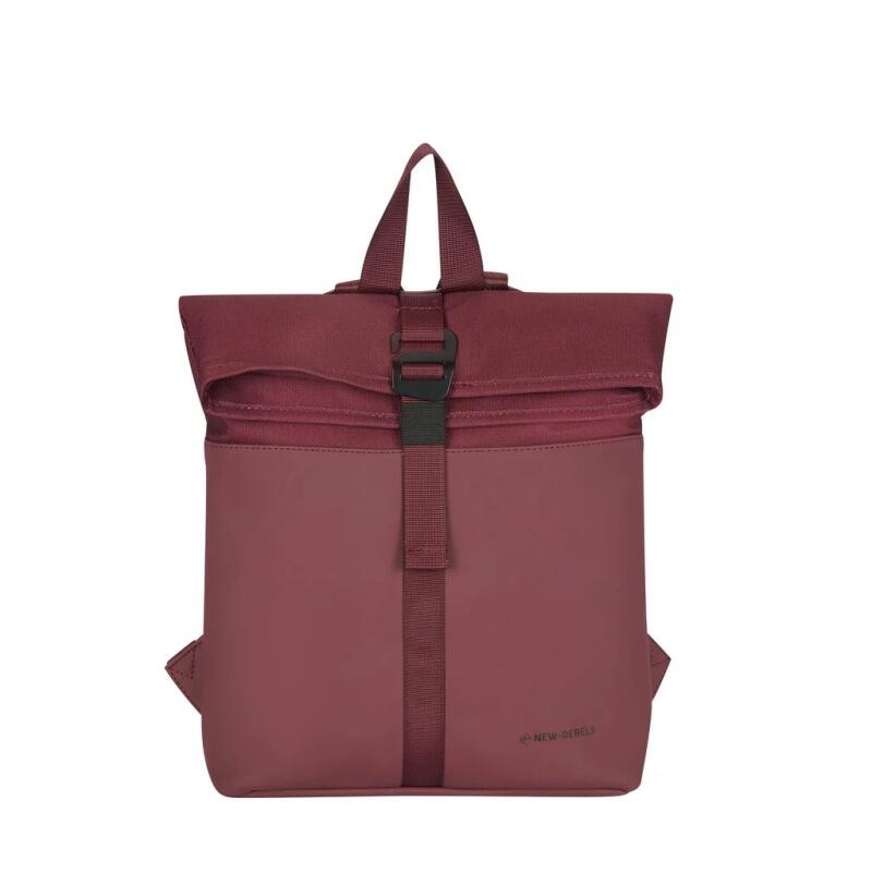 NEW REBELS - New-Rebels Bruce Los Angeles Roll-up Rucksack Mini 7l burgundy Rot von NEW REBELS