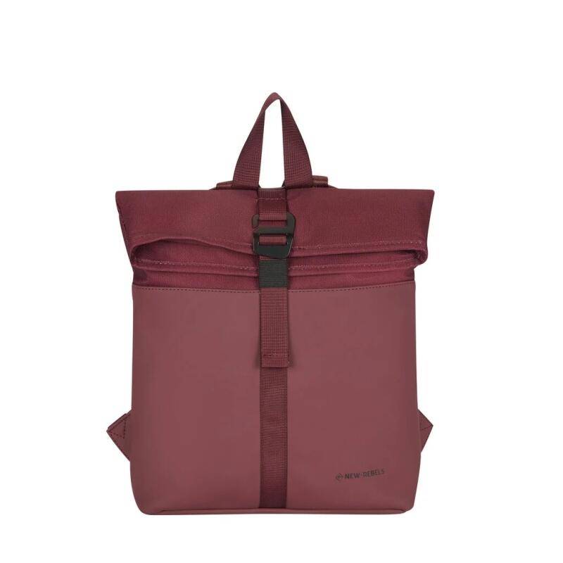 NEW REBELS - New-Rebels Bruce Los Angeles Roll-up Rucksack Mini 7l burgundy Rot von NEW REBELS