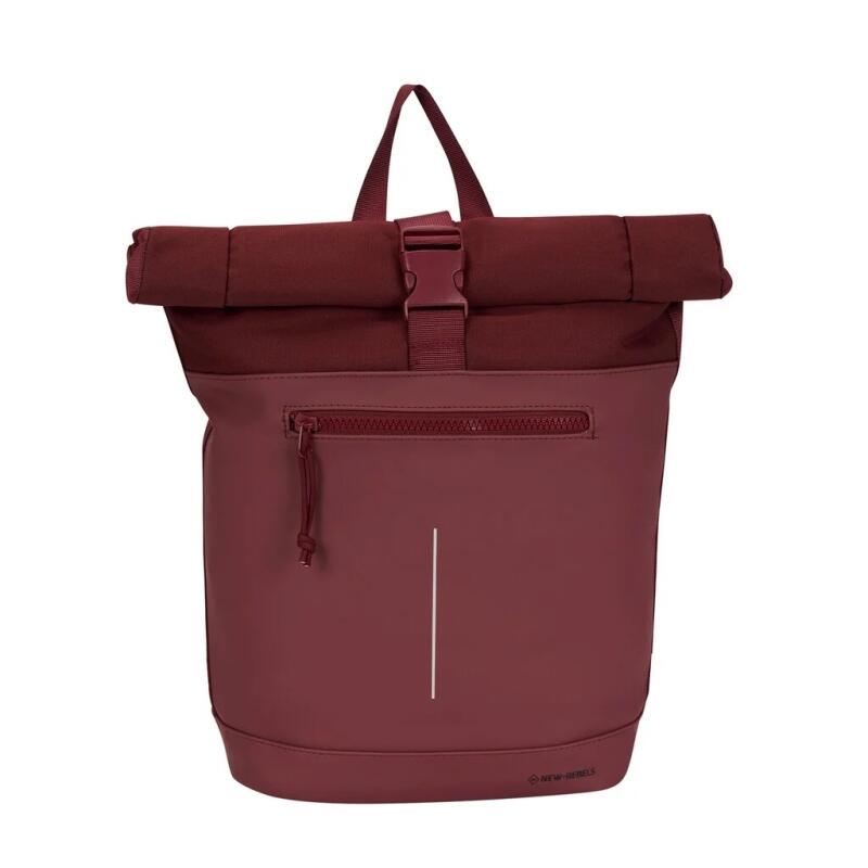 NEW REBELS - New-Rebels Bruce - New York Rucksack Mini 16l burgundy Rot von NEW REBELS