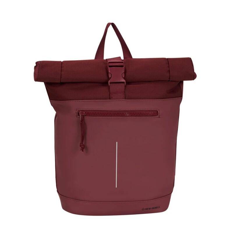 NEW REBELS - New-Rebels Bruce - New York Rucksack Mini 16l burgundy Rot von NEW REBELS