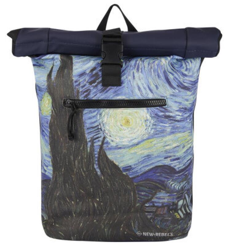 NEW REBELS - New-Rebels Mart Art - New York Rolltop Rucksack 16l almond blossoms von NEW REBELS