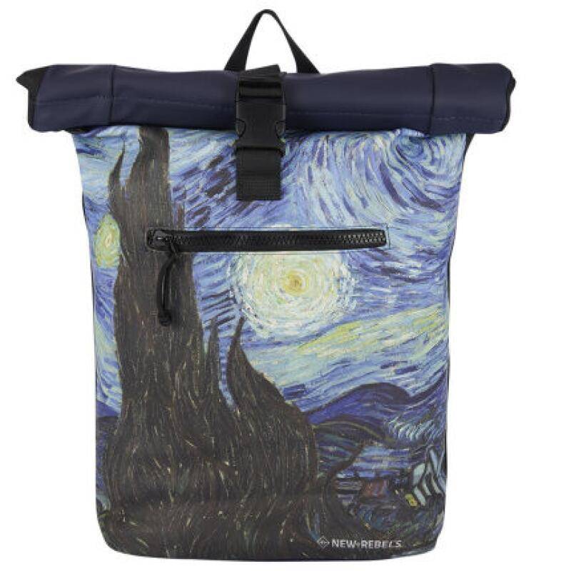 NEW REBELS - New-Rebels Mart Art - New York Rolltop Rucksack 16l almond blossoms von NEW REBELS