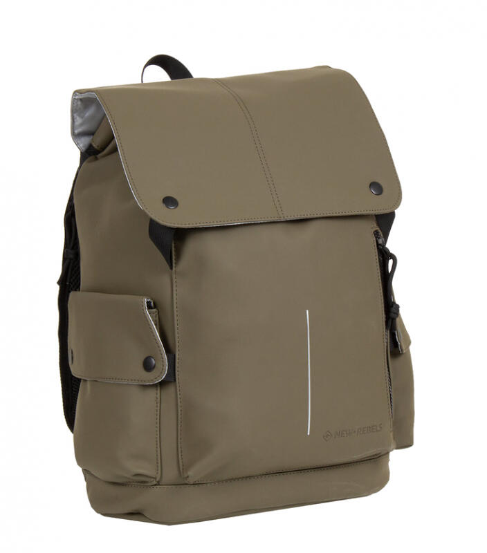 NEW REBELS - New-Rebels Mart Planen-Rucksack Überschlag Laptopfach 25L 38x31x17cm olive Grün von NEW REBELS