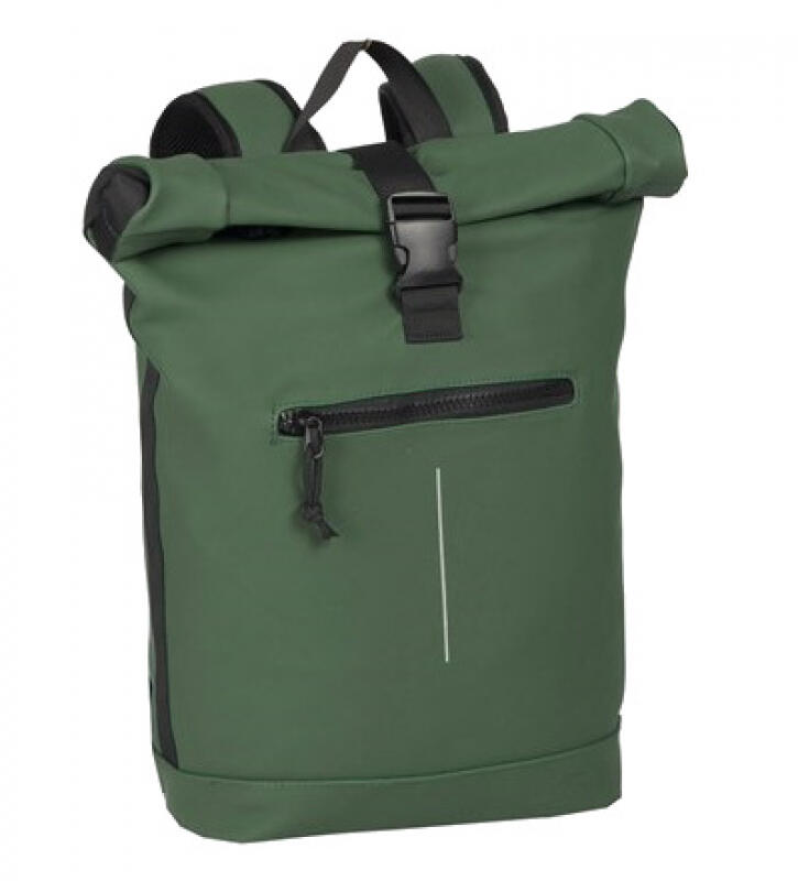 NEW REBELS - New-Rebels Mart Roll-up Rucksack mit Laptopfach dark green rol Grün von NEW REBELS