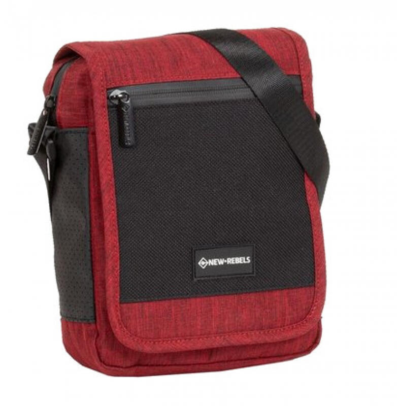 NEW REBELS - New Rebels Solar Newton Flap Schultertasche klein burgundy Rot von NEW REBELS