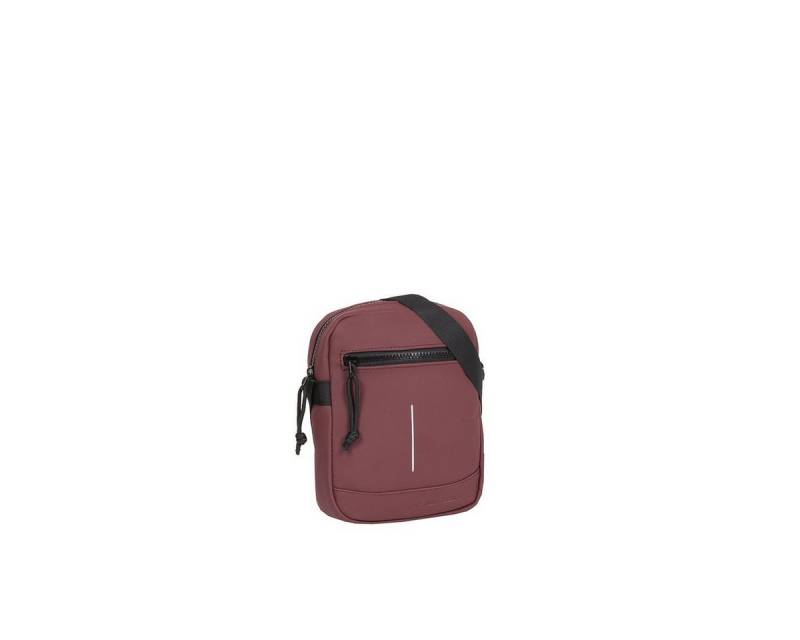 NEW REBELS Umhängetasche Columbus Topzip Schultertasche Crossbag, wasserabweisendes Planenmaterial, bordeaux rot von NEW REBELS