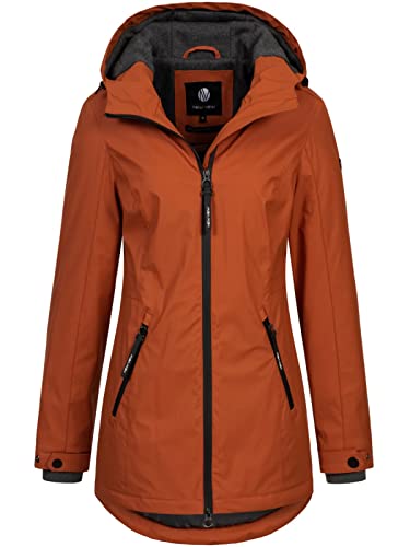NEW VIEW Damen Regenjacke Lia mit Kapuze L60238FC rost XXL von NEW VIEW
