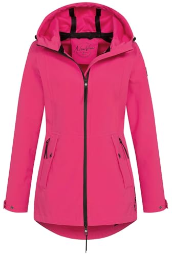 NEW VIEW Damen Softshelljacke L60340FC00 Funktionsjacke mit Kapuze wasserdicht Pink (Raspberry Sorbet) L von NEW VIEW