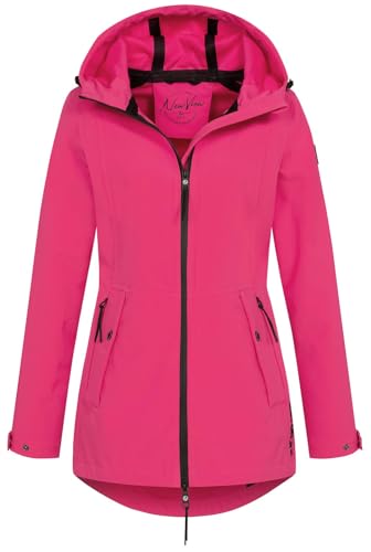 NEW VIEW Damen Softshelljacke L60340FC00 Funktionsjacke mit Kapuze wasserdicht Pink (Raspberry Sorbet) M von NEW VIEW