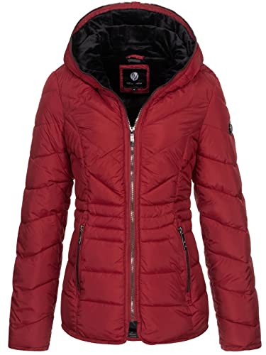 NEW VIEW Damen Steppjacke L60191FC01 gesteppte Damenjacke mit Kapuze Rot (Biking Red) S von NEW VIEW