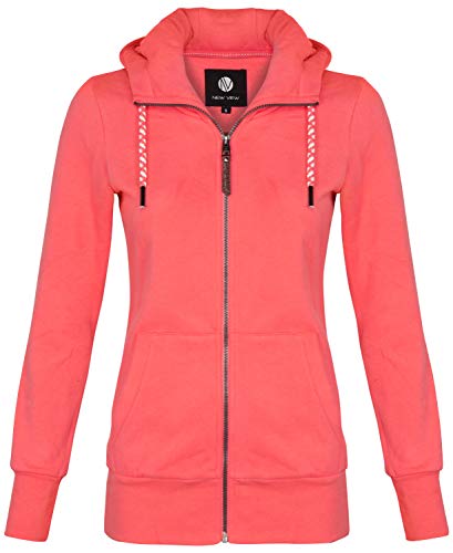 NEW VIEW Damen Sweatjacke, Größe:S, Farbe:Coral von NEW VIEW