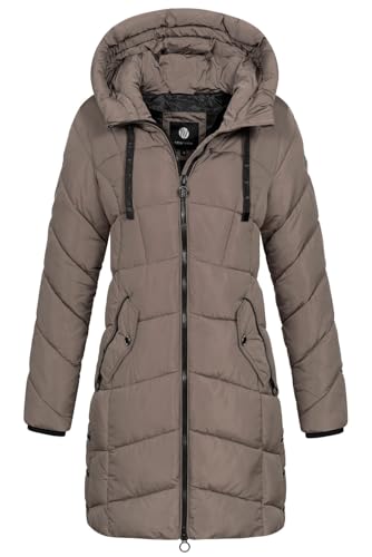 NEW VIEW Damen Winterjacke Steppmantel L60314FC00 Taupe L von NEW VIEW