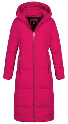 NEW VIEW Damen langer Winterparka L60326FC00 Steppmantel Pink (Bright Rose) L von NEW VIEW