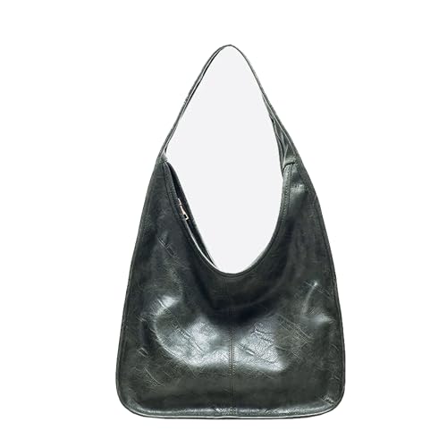 NEWBELLA Hobo-Tasche für Damen, große Kapazität, Handtasche, Schultertasche, mit Reißverschluss, Grün von NEWBELLA