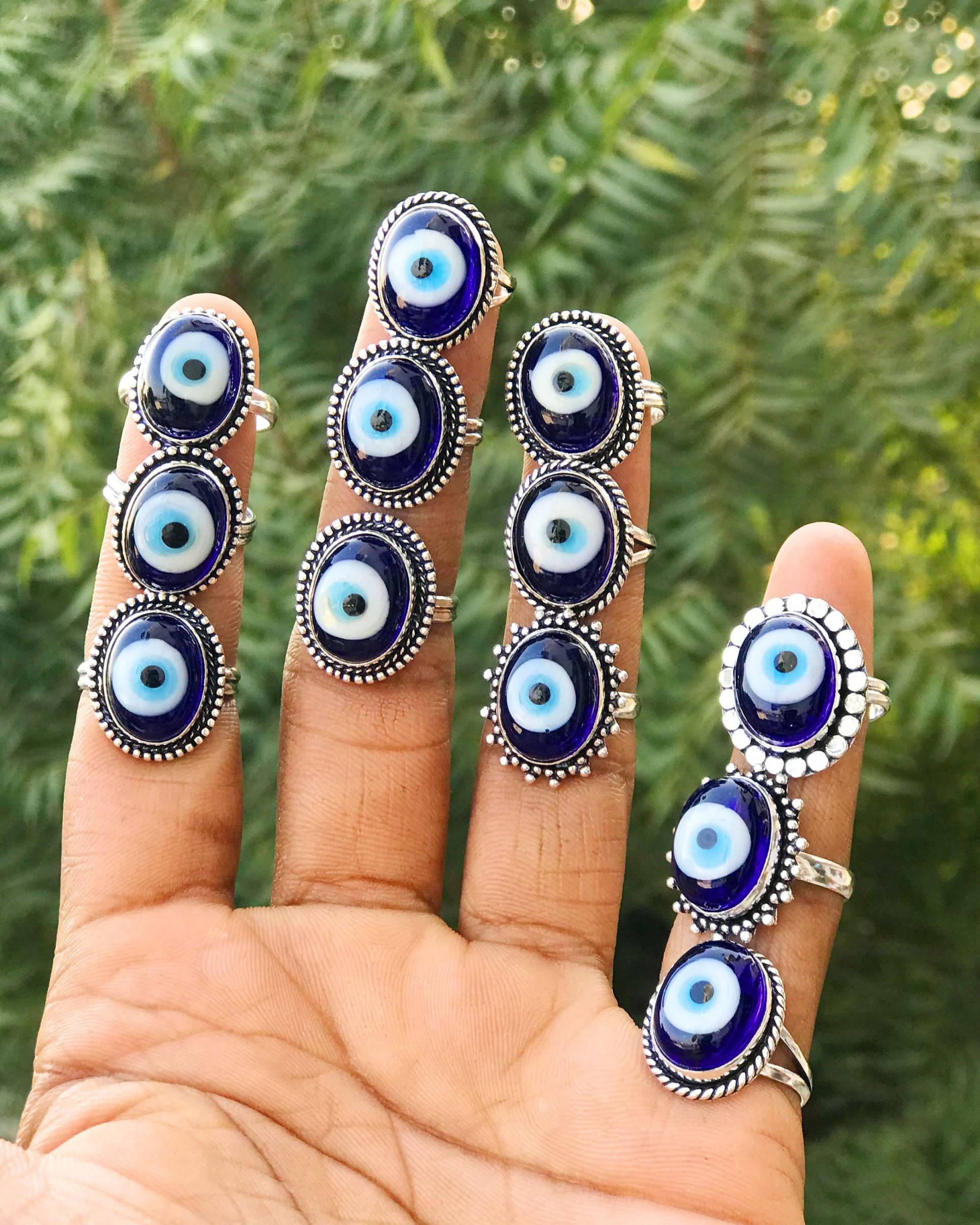 200 Piecs Evil Eye & Zufällig Handgemachte Ringe Schmuck von NEWCELLECTION