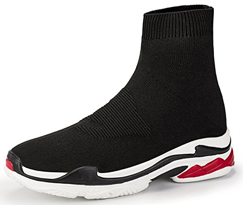 NEWCOLOR Unisex Mode Slip auf hohem Schnitt Walking Trainer Komfort Paar Loafer Schuhe Stricken Fitness-Studio Lauf Turnschuhe NEWCOLOR Unisex Mode Slip auf hohem Schnitt Walking Trainer Komfort Paar Loafer Schuhe Stricken Fitness-Studio Lauf Turnschuhe von NEWCOLOR