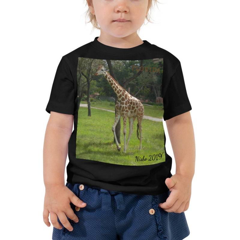 Kleinkind Kurzarm-T-Shirt - Jeffrey Die Giraffe-Kollektion von NEWDesignsByDawn