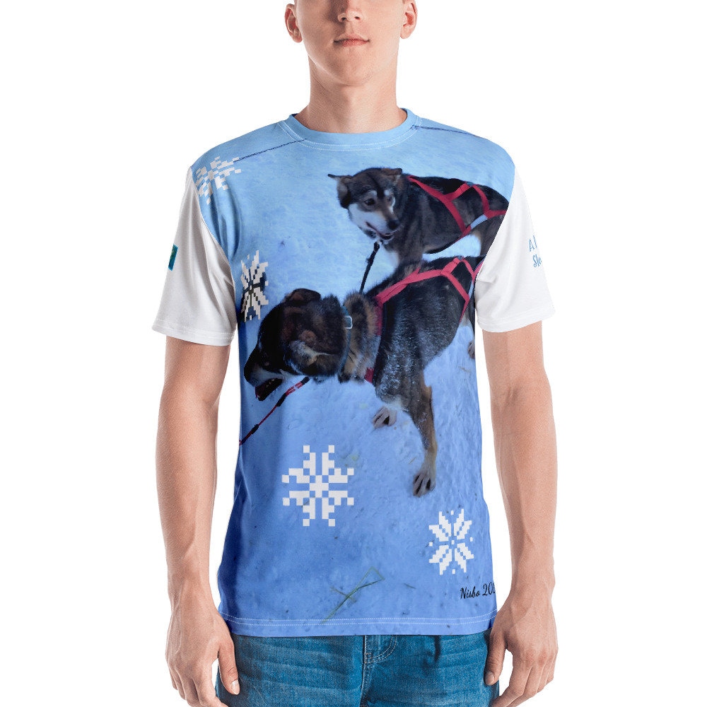 Premium T-Shirt | 2-Seitig - Kurzarm Unisex Alaska Sled Dogs Collection von NEWDesignsByDawn