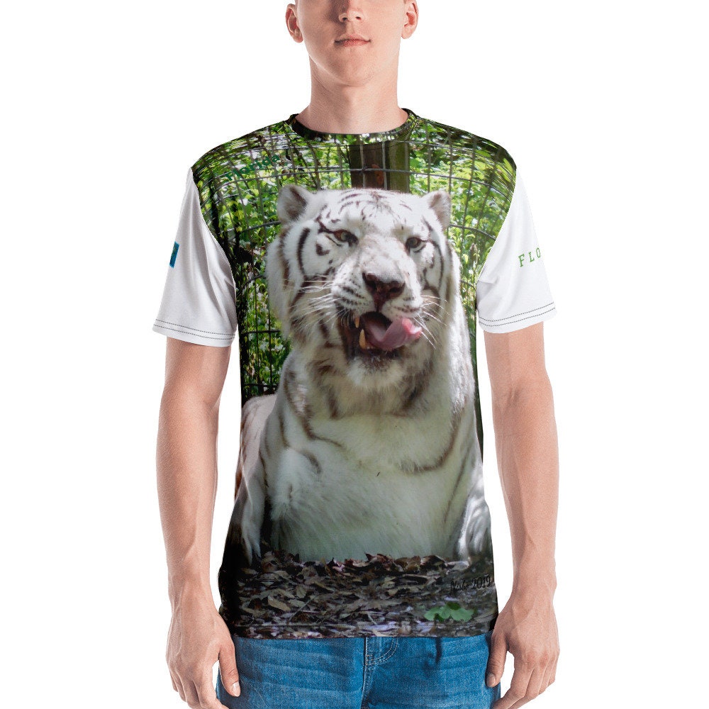Premium T-Shirt | 2-Seitig - Kurzarm Unisex Wally Der Weiße Tiger Kollektion von NEWDesignsByDawn