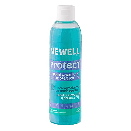 NEWELL | SCHUTZENSCHAMPO | Ideal für Kinder | Inhaltsstoffe pflanzlichen Ursprungs | Schädigt oder fettet das Haar nicht | Flasche 250 ml 100% recycelt und recycelbar von NEWELL
