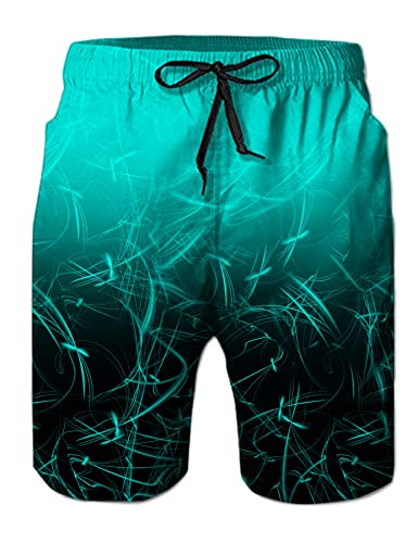 NEWISTAR Herren Badehose Lang Badeshorts Schnelltrocknend Strand Shorts Casual Badeshort Freizeit Short Sommer XXL von NEWISTAR