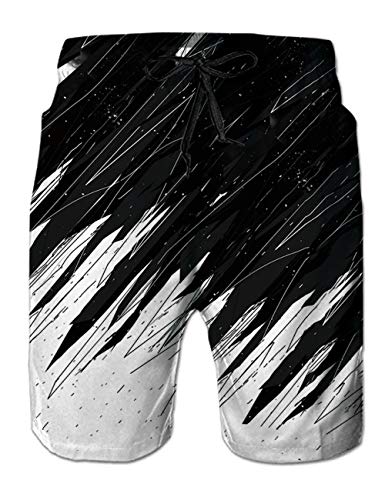 NEWISTAR Herren Shorts 3D Druck Kurze Hose Badehose Freizeithose Jogginghose Sporthose Trainingshose Jogger Sweatpants S-XXL (Skull, XXL) Skull von NEWISTAR