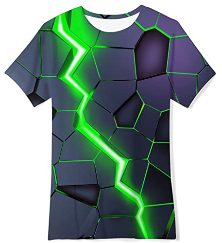 NEWISTAR Kurzarm Tshirt Jungen 3D-Druck Tiger Grafik T-Shirt Rundhals-Sommerhemd Tops Kinder Kleidung von NEWISTAR