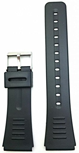 Uhrenarmband aus Gummi, 22 mm, PVC-Material, Schwarz von NEWLIFE