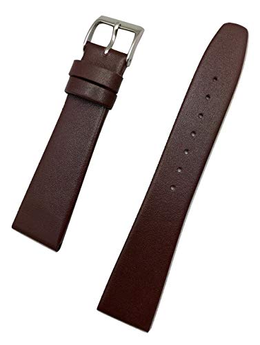 Uhrenarmband aus echtem Leder, 20 mm, elegant, flaches Ersatzarmband, das jeder Uhr neues Leben bringt (Herren-Standardlänge) von NEWLIFE