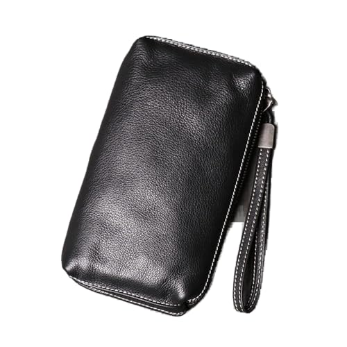 NEWNAN Brieftasche für Herren, Handytasche, weiches Leder, Lange Clutch, Retro-Damen-Geldbörse, Clutch (Farbe: A, Größe: 21 x 12 x 3 m) von NEWNAN