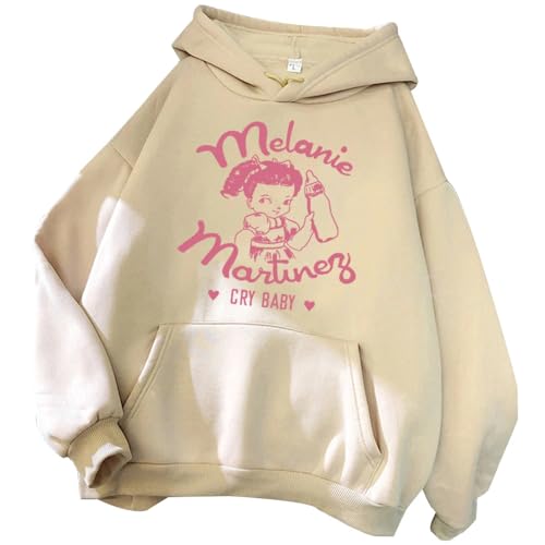 NEWOK Minimalist Girl Style Hoodie Singer Album Umgeben Männer und Frauen Mode Sweatshirt. (M,Kahki) von NEWOK