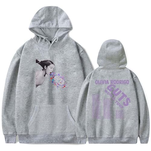 NEWOK Singer Hoodie Guts World Tour Kapuzenpullover Fan Sweatshirts Paar Hoodie Geeignet für Männer und Frauen (L,Grey) von NEWOK