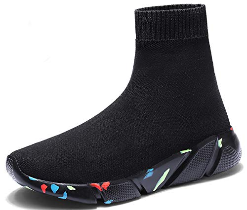 NEWQSING Unisex Mode Slip auf hohem Schnitt Walking Trainer Komfort Paar Loafer Schuhe Stricken NEWQSING Unisex Mode Slip auf hohem Schnitt Walking Trainer Komfort Paar Loafer Schuhe Stricken von NEWQSING