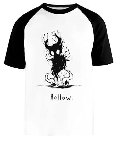 Hollow Void [Hollow Knight] Unisex Weißes Baseball-T-Shirt Schwarz Kurzarm von NEWTEE