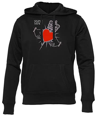 Newtee Simple Minds Grauer Unisex Schwarz Hoodie Männer Frauen von Newtee
