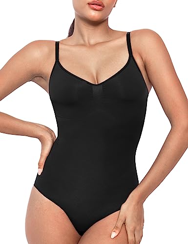 NEWVISISTER Shapewear Bodysuit für Frauen Bauchkontrolle Nahtlos Formgebung Body Shaper Ärmellos Tops, Schwarz, S-M NEWVISISTER Shapewear Bodysuit für Frauen Bauchkontrolle Nahtlos Formgebung Body Shaper Ärmellos Tops, Schwarz, S-M von NEWVISISTER