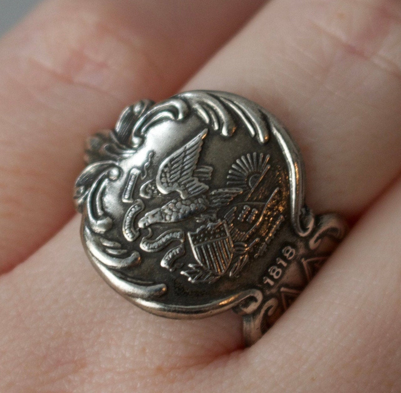 Illinois - Vintage Usa Löffel Ringe von NEWYORKEDGEDESIGNS