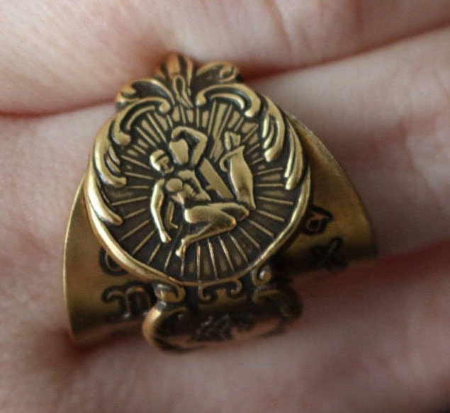 Wassermann - Vintage Sternzeichen Ring von NEWYORKEDGEDESIGNS