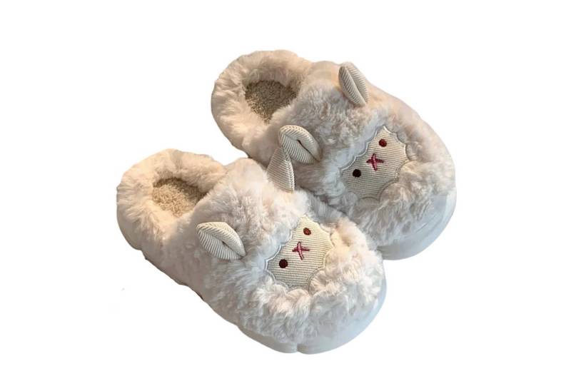NEXORA Flauschige Hausschuhe mit Schaf-Motiv – Warme Plüsch Pantoffeln Damen Plüsch Hausschuhe kuschelige Hausschuhe im 3D-Design NEXORA Flauschige Hausschuhe mit Schaf-Motiv – Warme Plüsch Pantoffeln Damen Plüsch Hausschuhe kuschelige Hausschuhe im 3D-Design von NEXORA