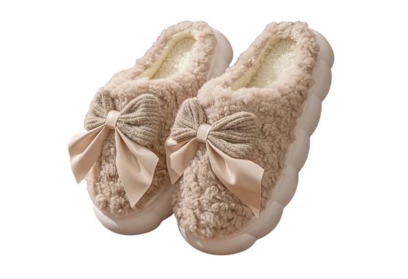 NEXORA Flauschige Hausschuhe mit Schleife – Plüsch Hausschuhe Damen Plüsch Hausschuhe flauschige Hausschuhe mit Schleife NEXORA Flauschige Hausschuhe mit Schleife – Plüsch Hausschuhe Damen Plüsch Hausschuhe flauschige Hausschuhe mit Schleife von NEXORA