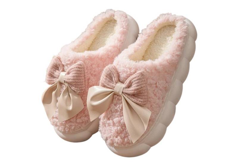 NEXORA Flauschige Hausschuhe mit Schleife – Plüsch Hausschuhe Damen Plüsch Hausschuhe flauschige Hausschuhe mit Schleife NEXORA Flauschige Hausschuhe mit Schleife – Plüsch Hausschuhe Damen Plüsch Hausschuhe flauschige Hausschuhe mit Schleife von NEXORA